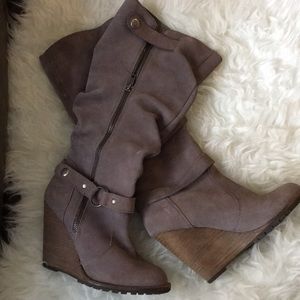 Bakers wedge boots